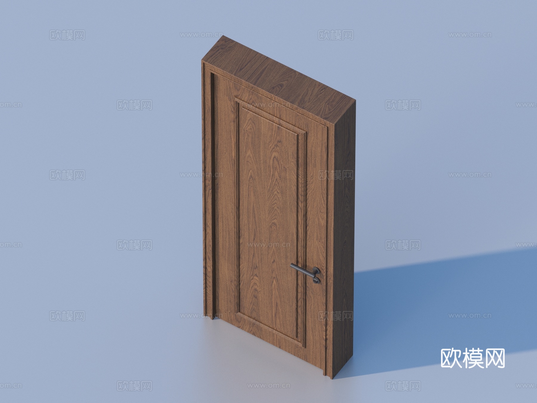 门 木门 房门 双开门3d模型
