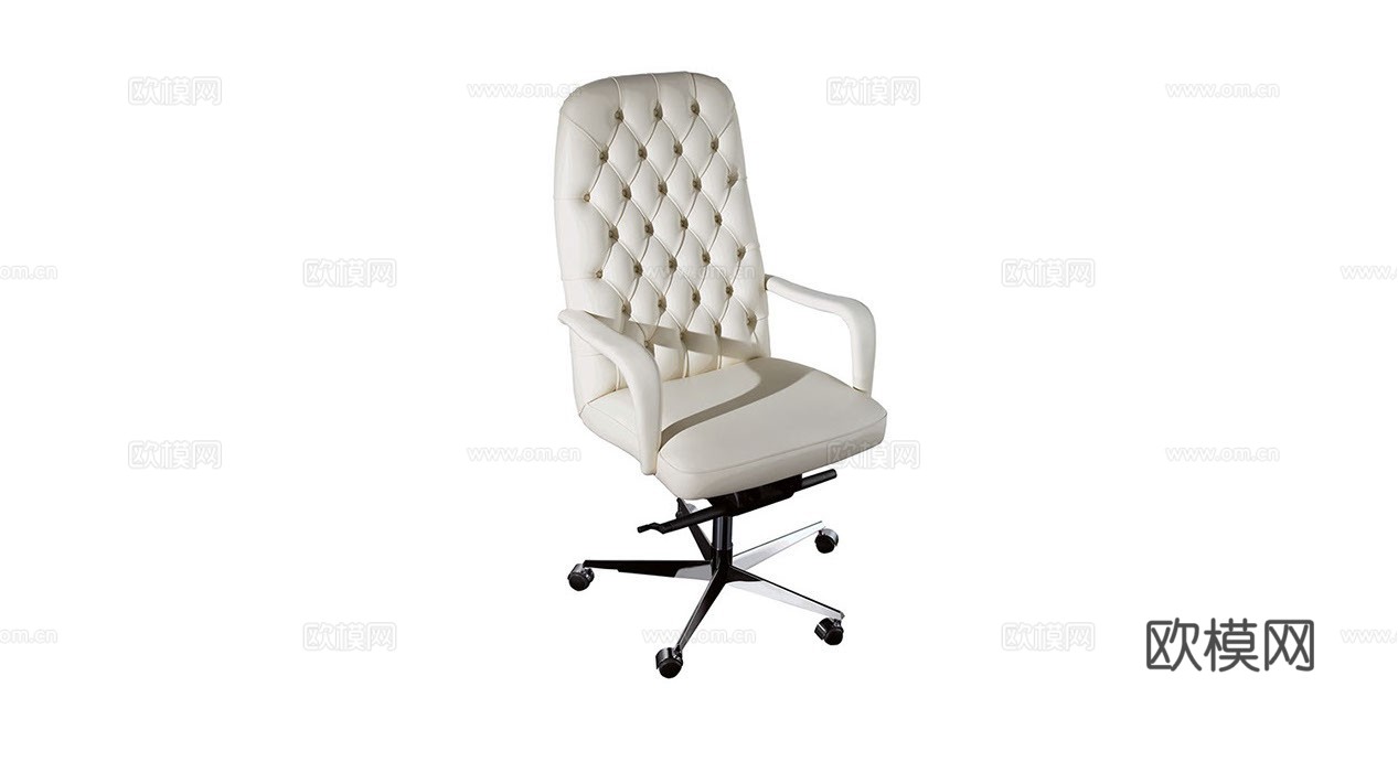 FENDI 意式办公椅3d模型下载（渲染图3）
