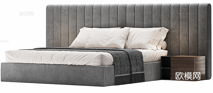 ELIE SAAB MAISON双人床3d模型下载（渲染图2）