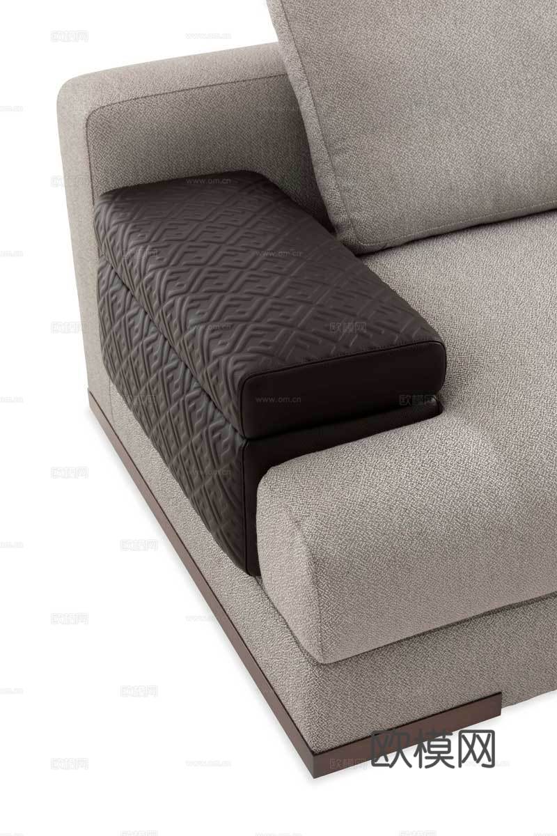 FENDI 双人沙发3d模型下载（渲染图3）