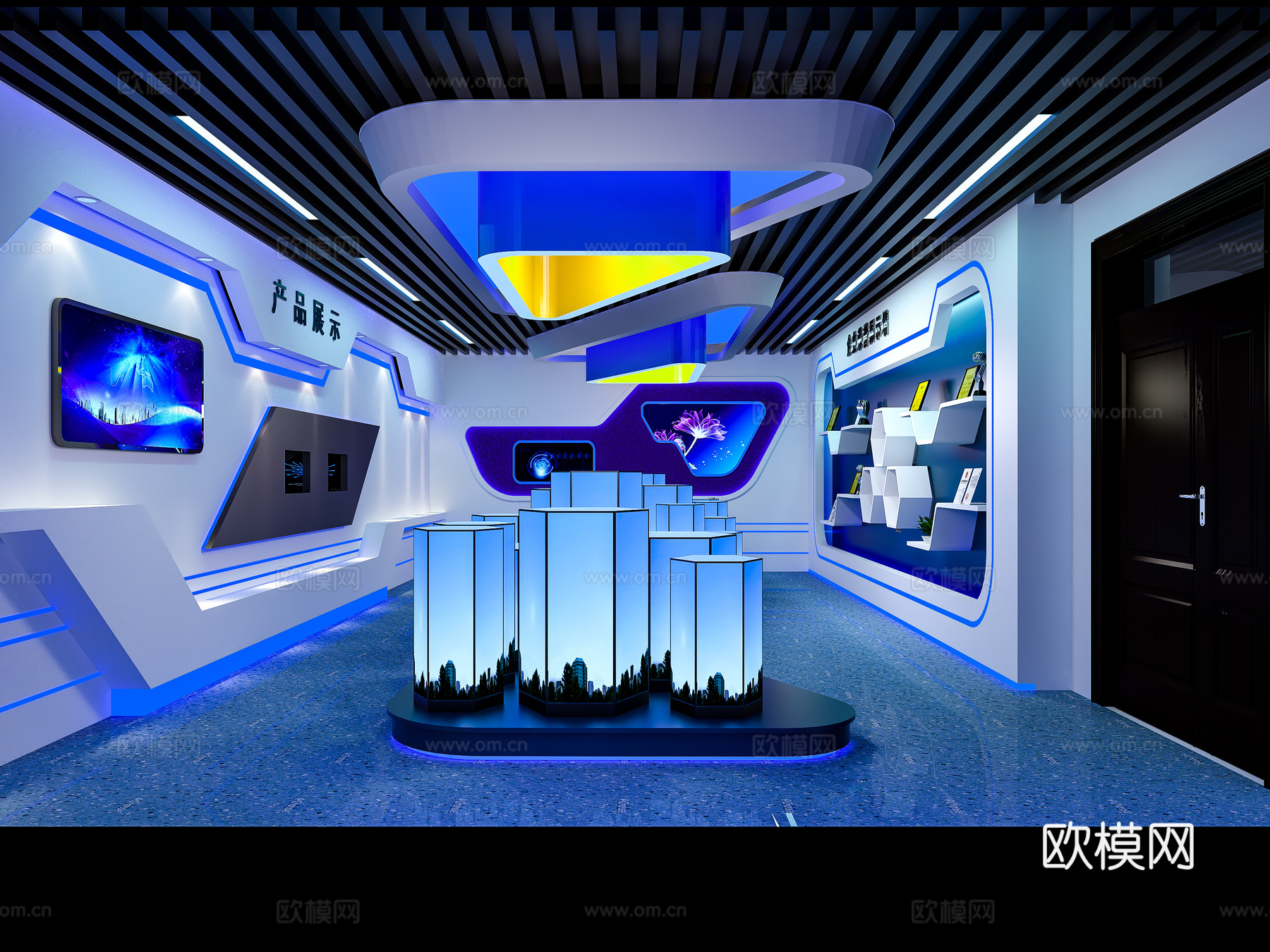科技展厅     科技展3d模型