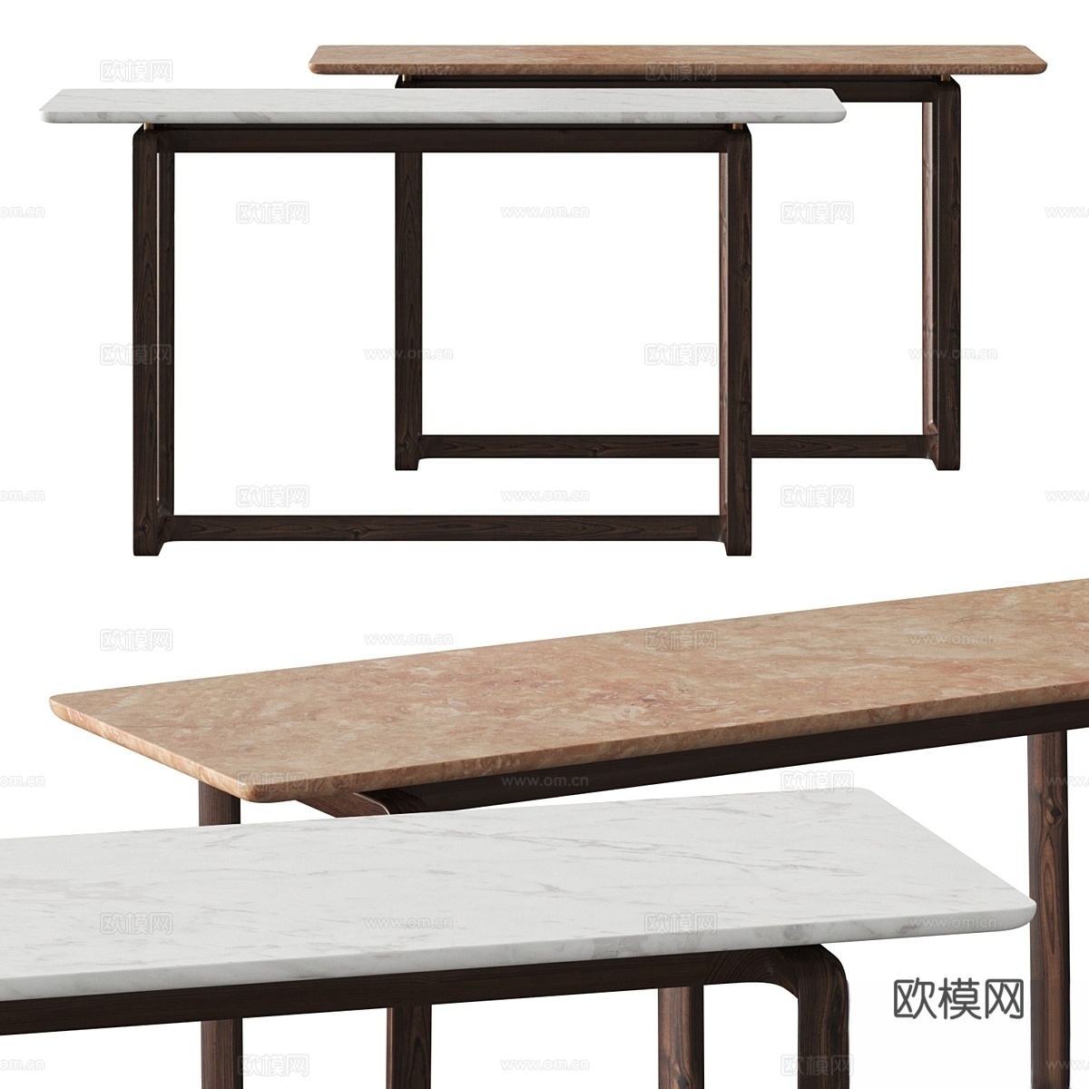 Poltrona Frau Fidelio 边桌3d模型