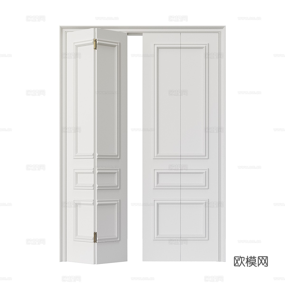 现代轻奢室内折叠门3d模型