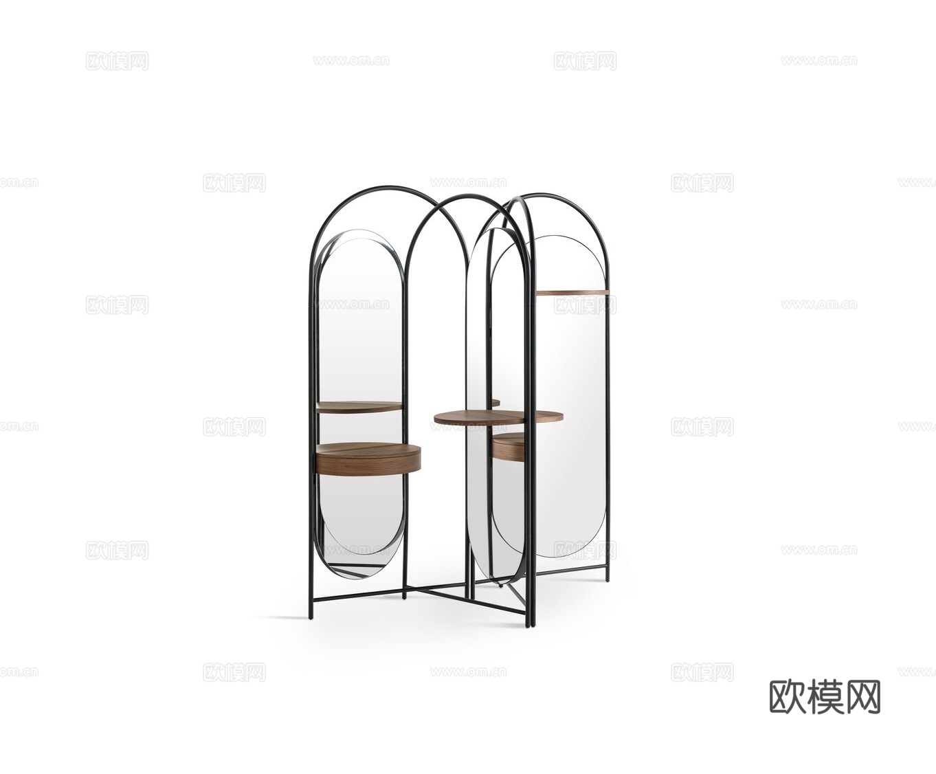 FENDI 意式穿衣镜3d模型下载（渲染图1）