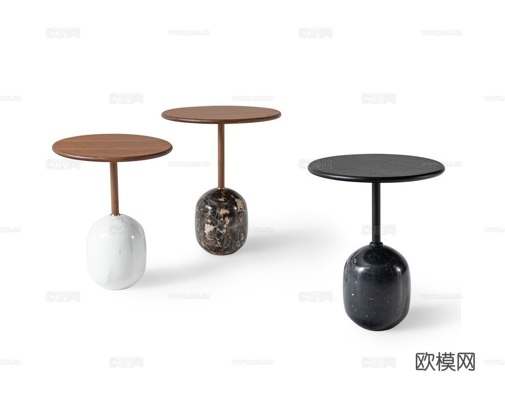 FENDI 意式边几3d模型下载（渲染图1）