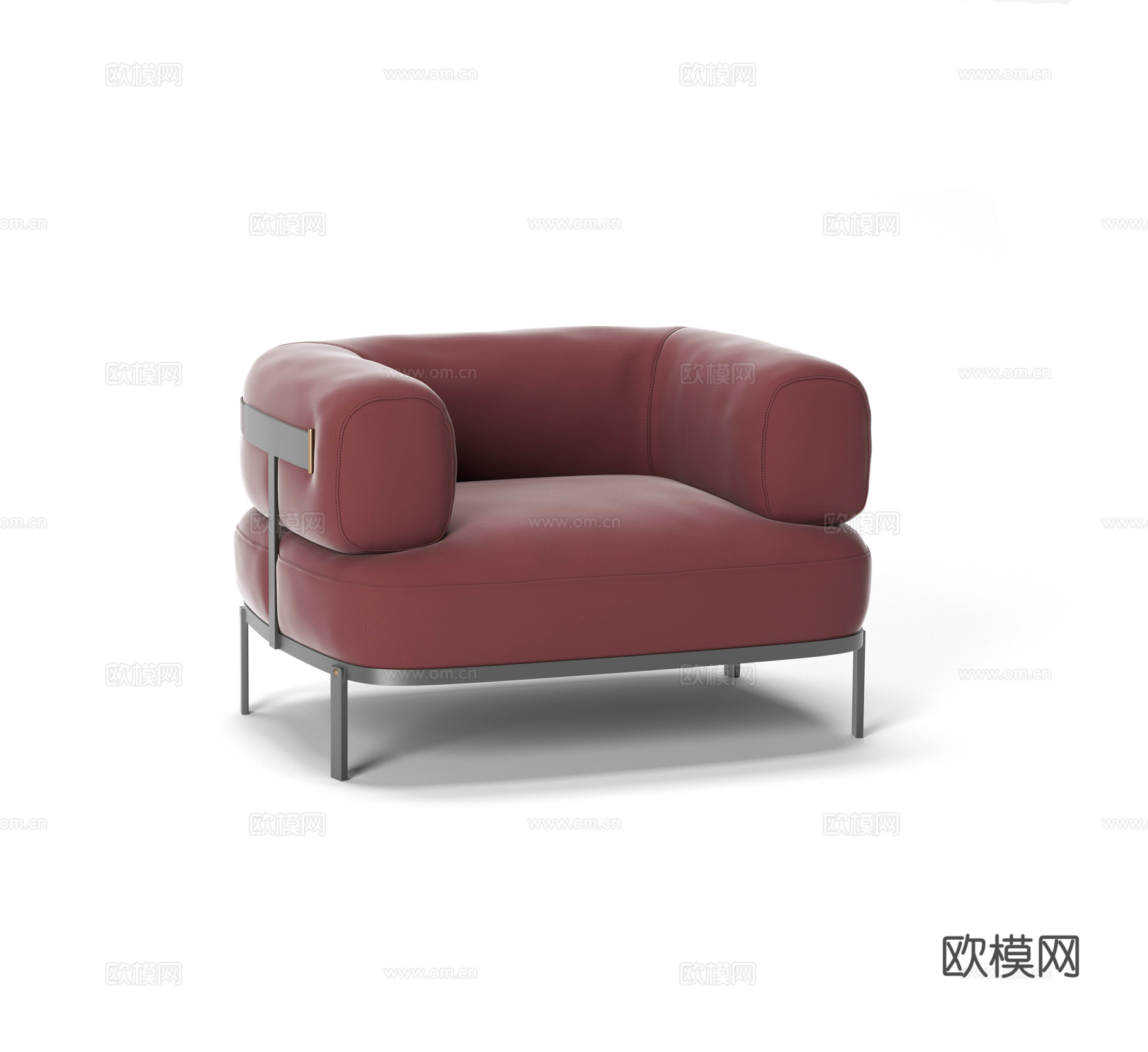 baxter 意式单人沙发3d模型下载