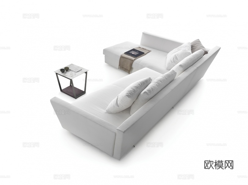 flexform 意式三人沙发3d模型下载（渲染图2）