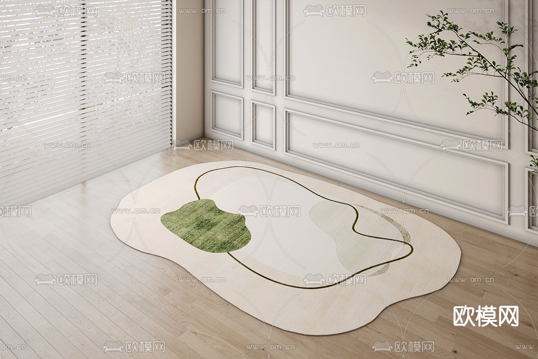 异形地毯3d模型
