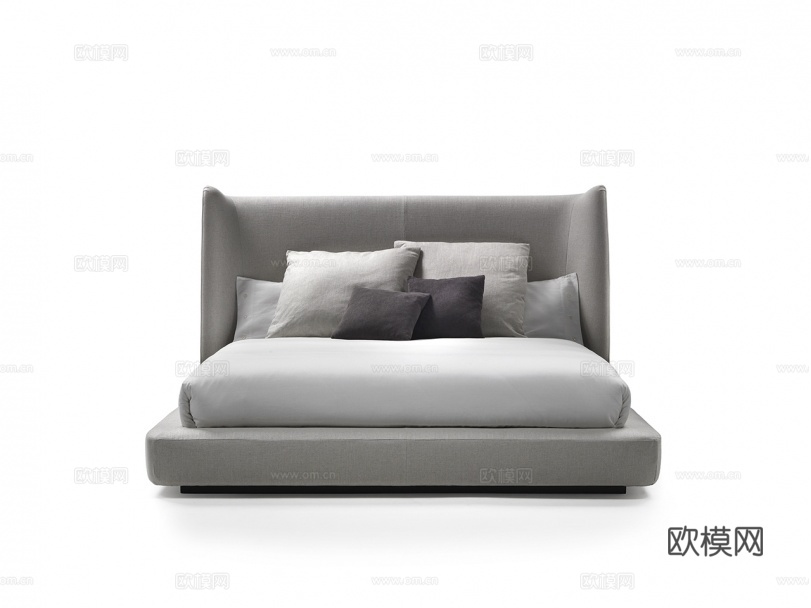 flexform 双人床3d模型下载（渲染图2）