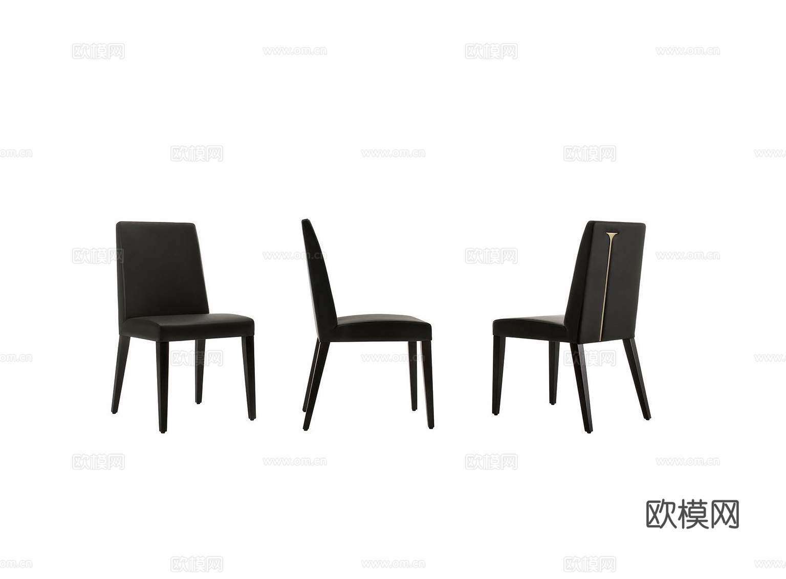 FENDI 意式餐椅3d模型下载