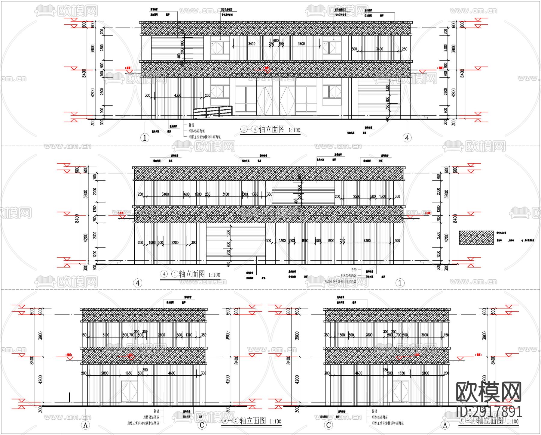 健身房cad施工图下载（渲染图5）