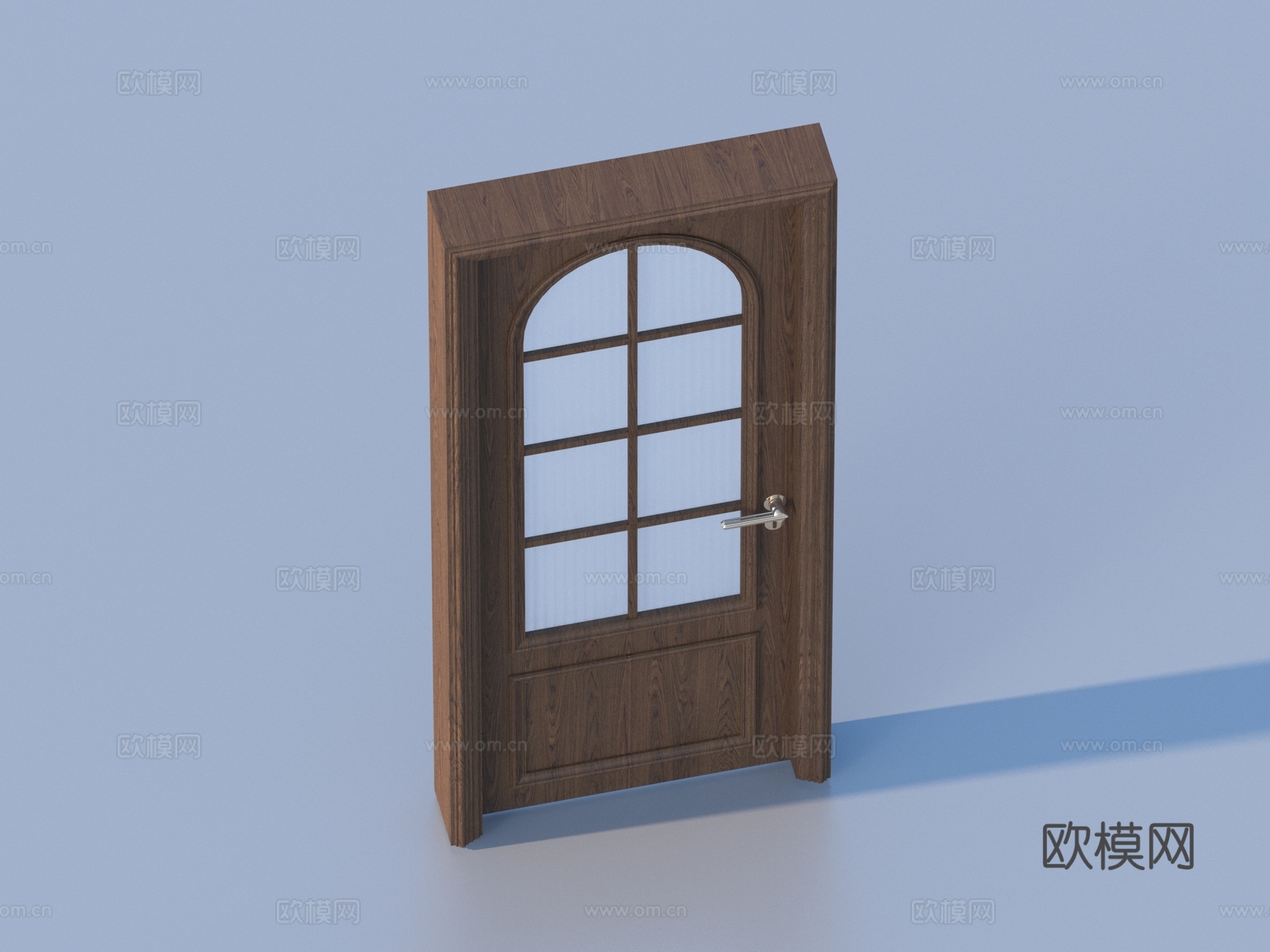 门 木门 房门 双开门3d模型