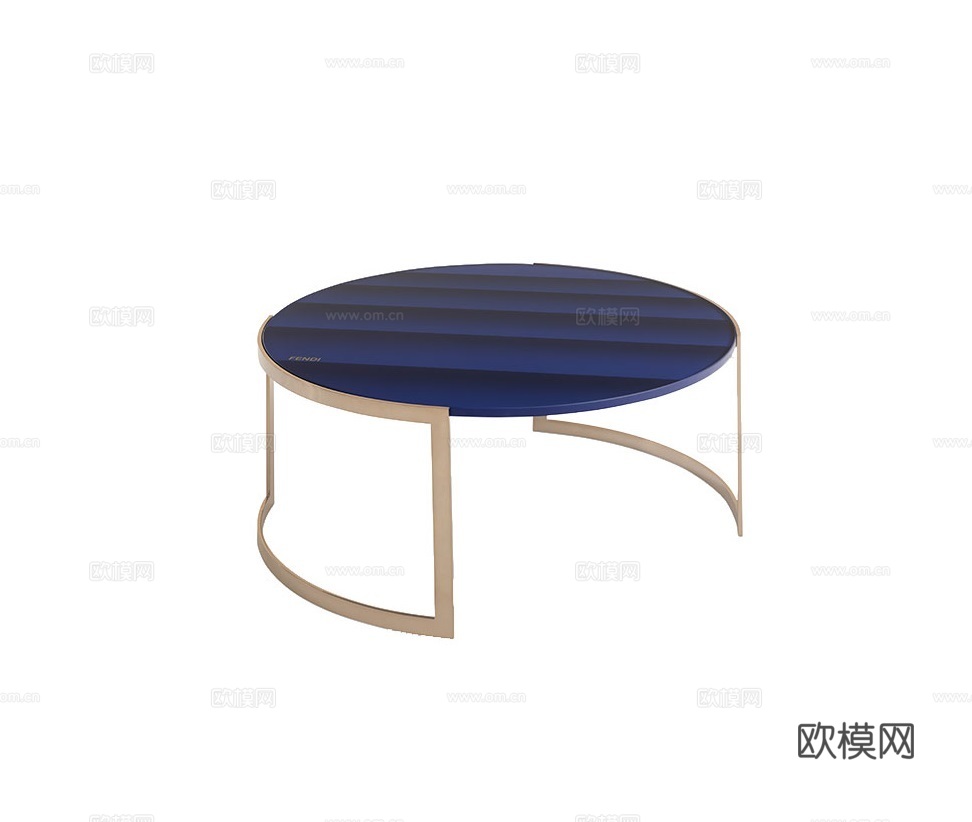 FENDI 意式茶几3d模型下载（渲染图1）