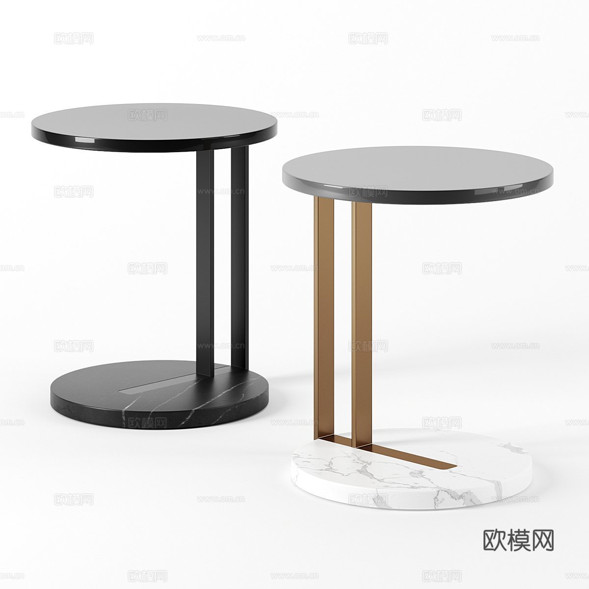 Ralf 桌子由 Meridiani 设计3d模型
