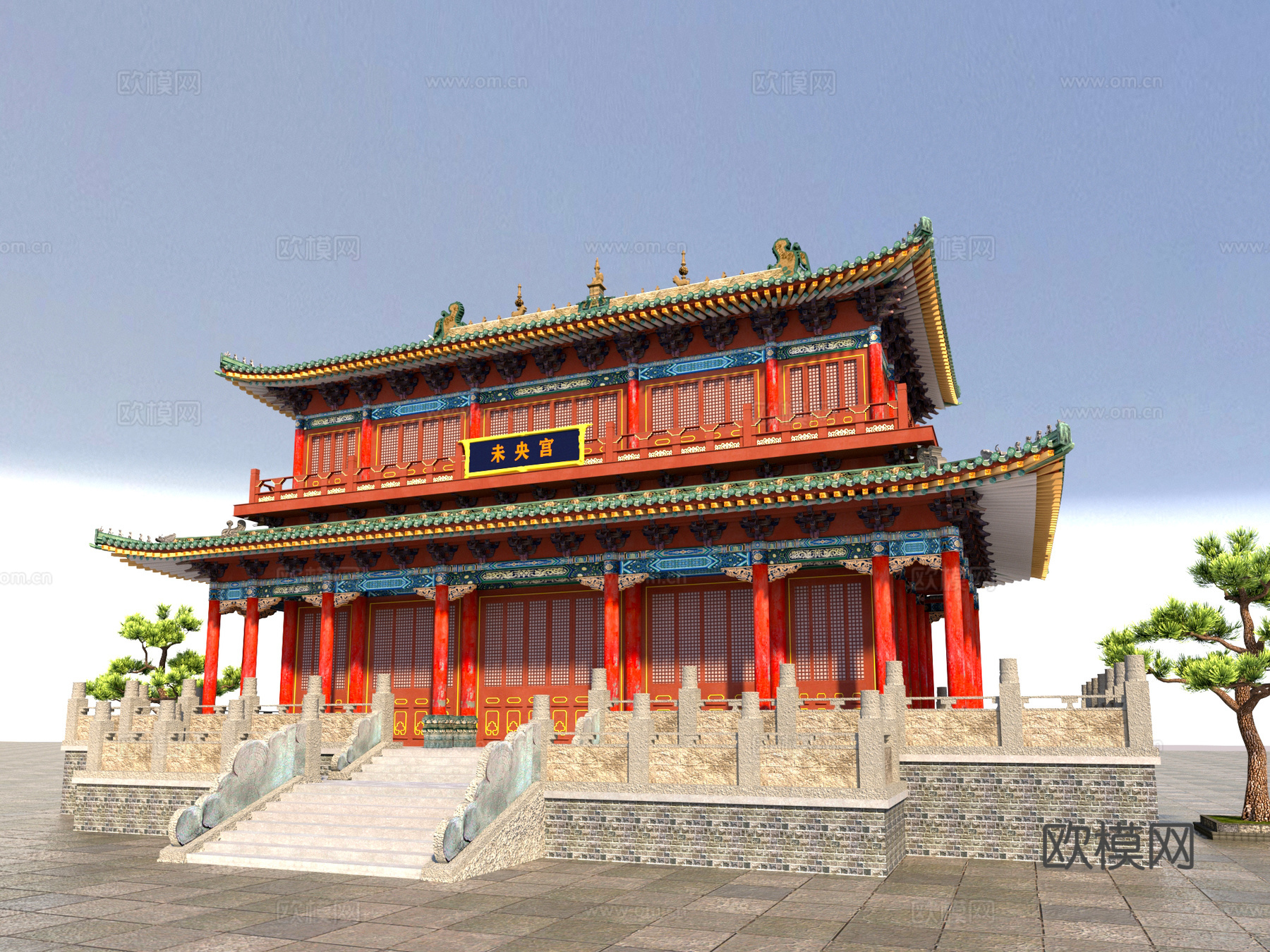 中式 建筑 古建 斗拱 东方美学3d模型