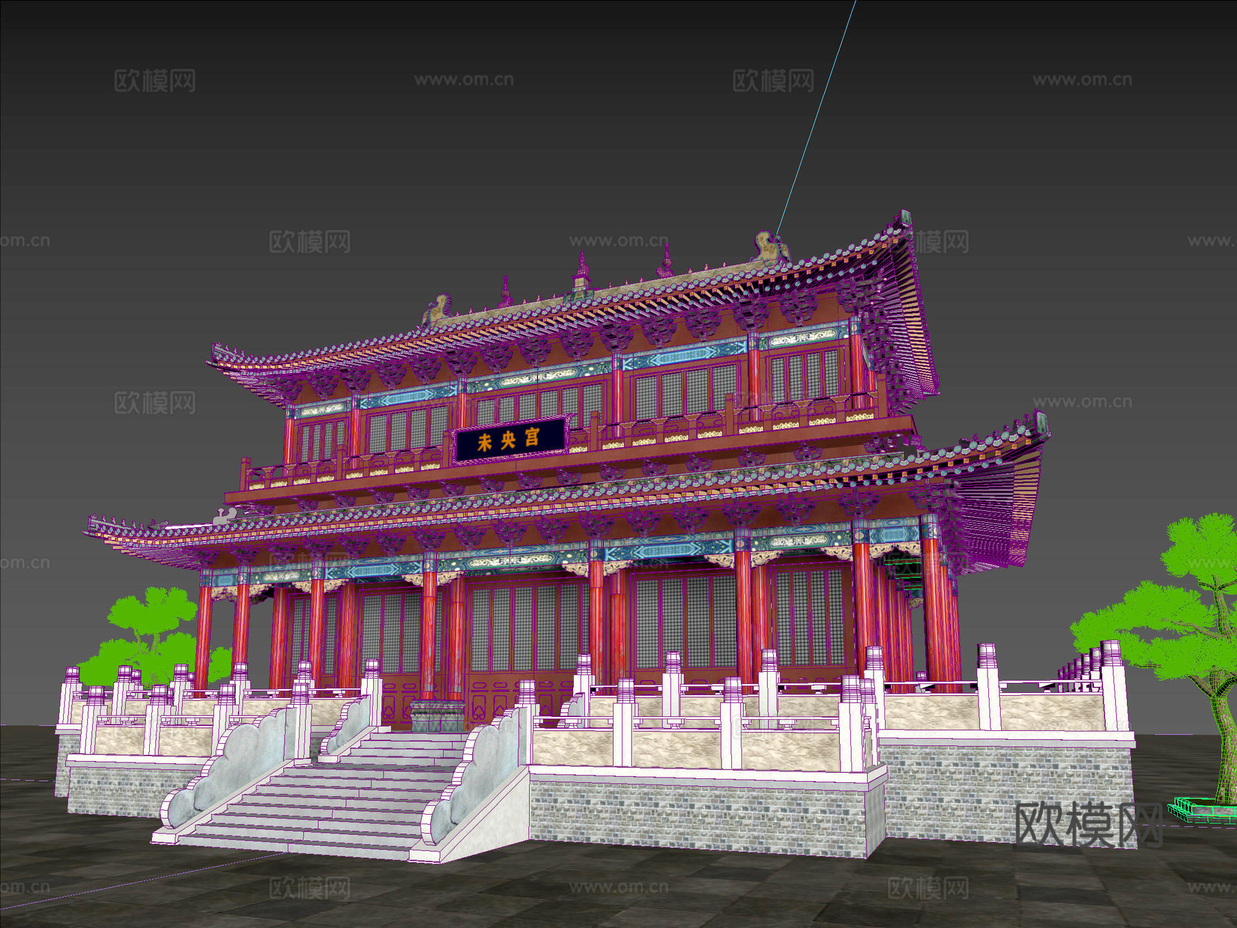 中式 建筑 古建 斗拱 东方美学3d模型