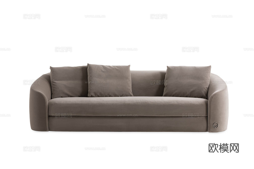 FENDI 意式三人沙发3d模型下载（渲染图5）