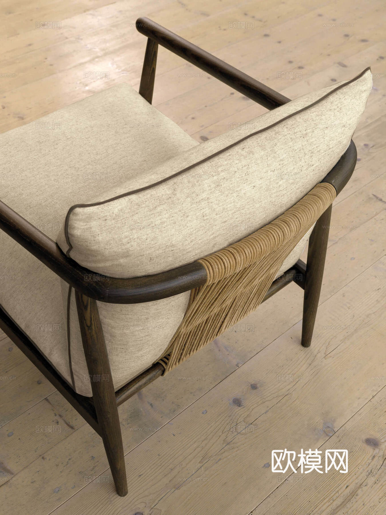 desiree 意式扶手椅3d模型下载（渲染图2）
