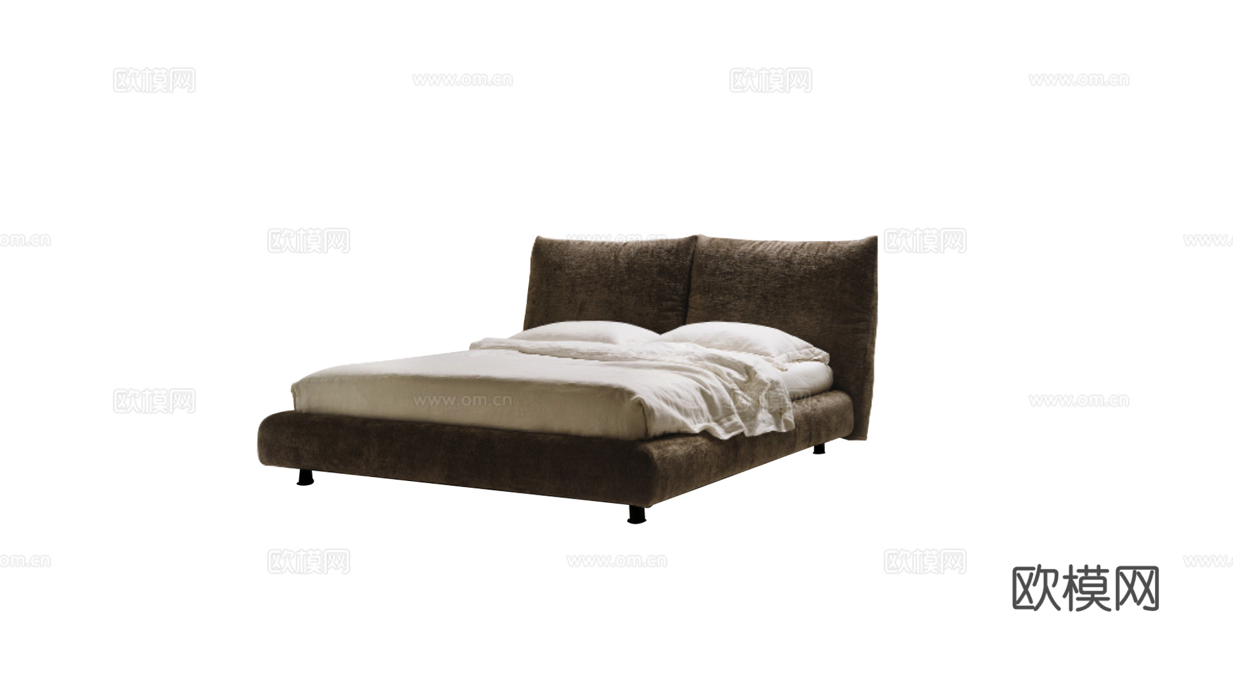 edra 意式双人床3d模型下载（渲染图1）