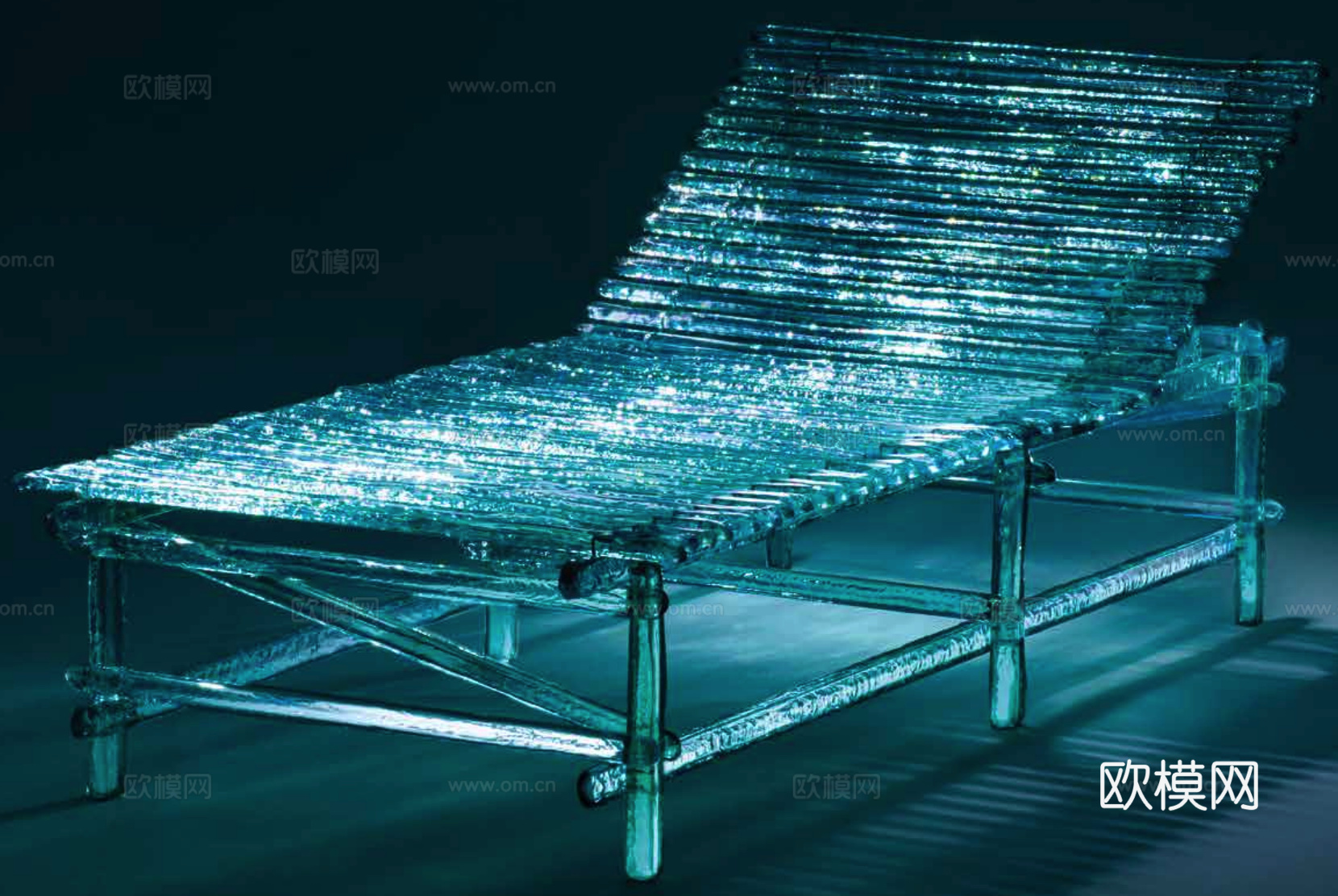 edra 透明躺椅3d模型下载（渲染图3）