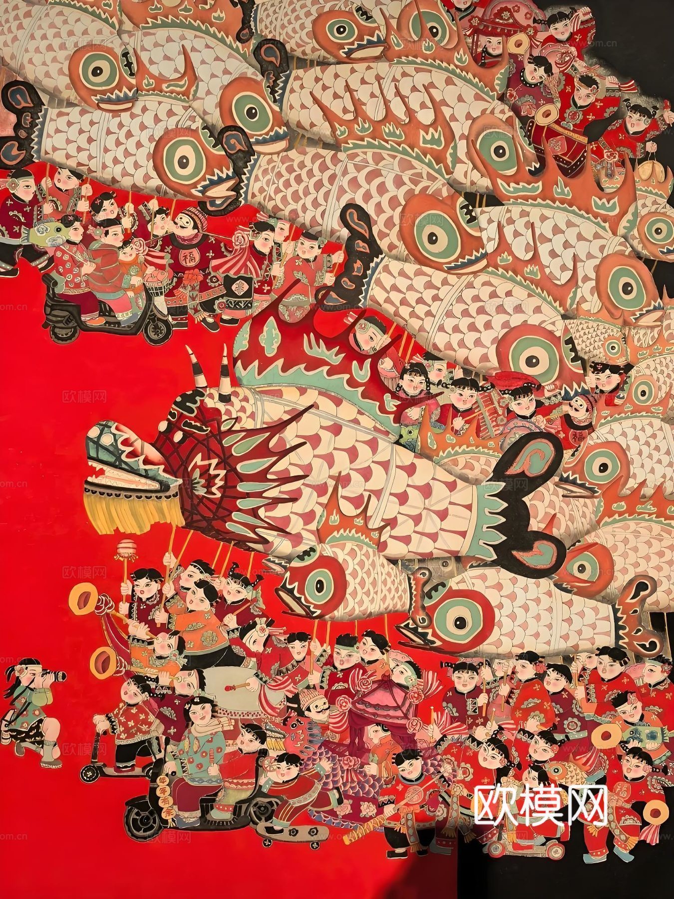 挂画现代艺术画芯