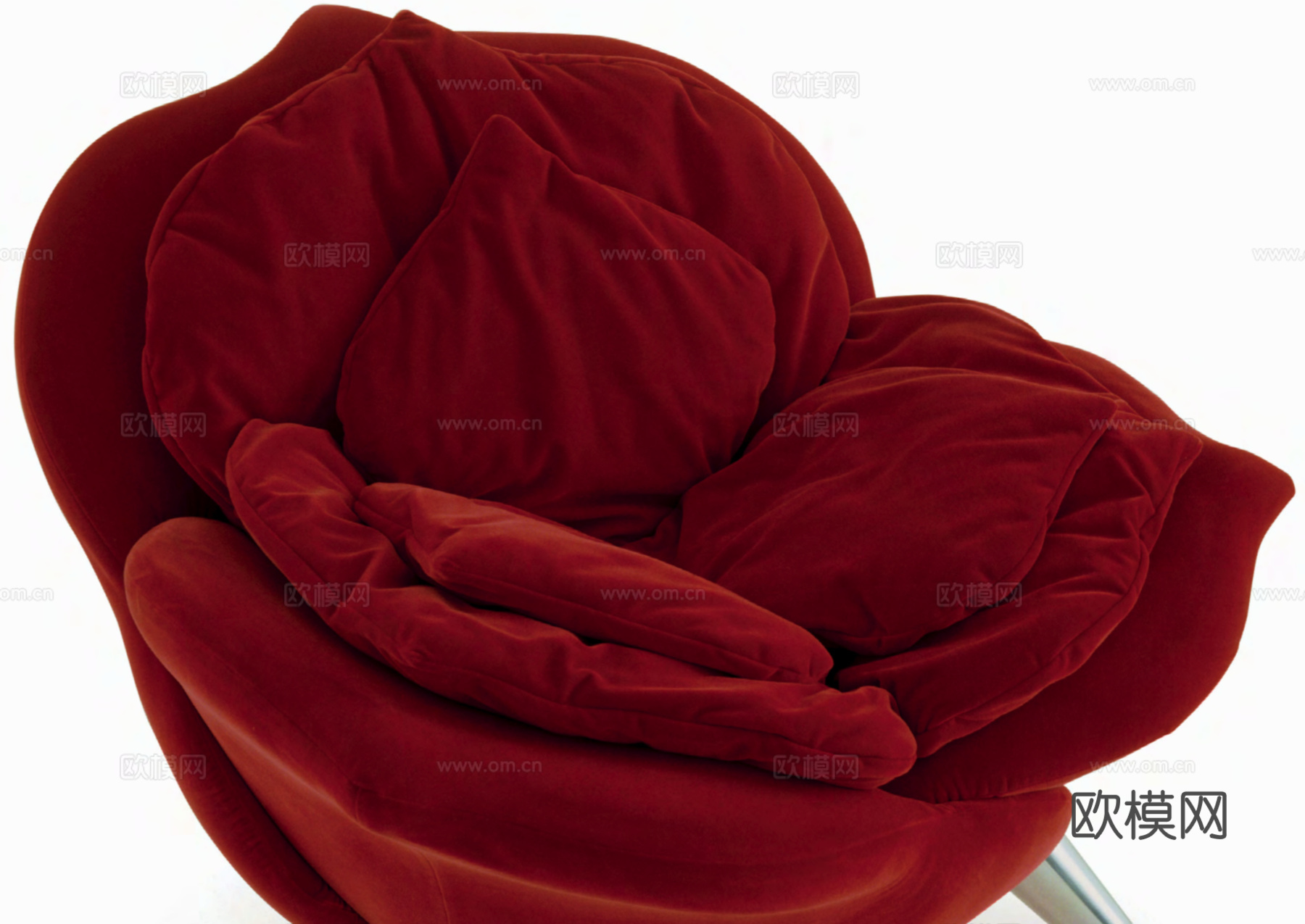 edra 玫瑰花瓣椅3d模型下载（渲染图2）