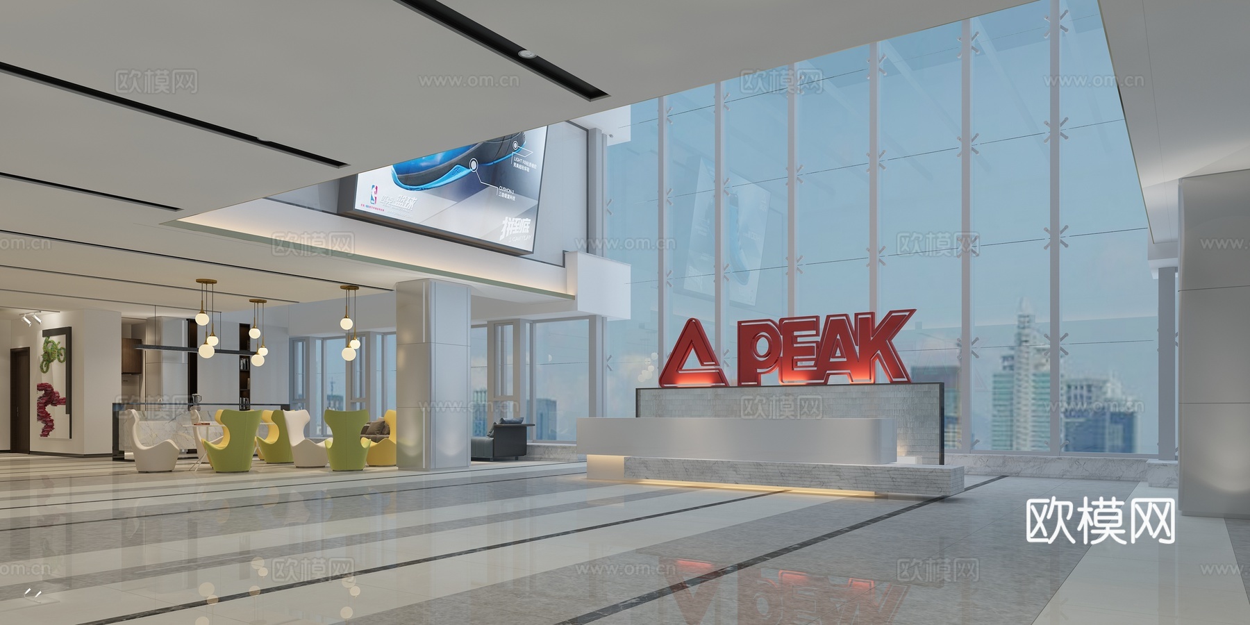 现代汽车展厅Logo3d模型