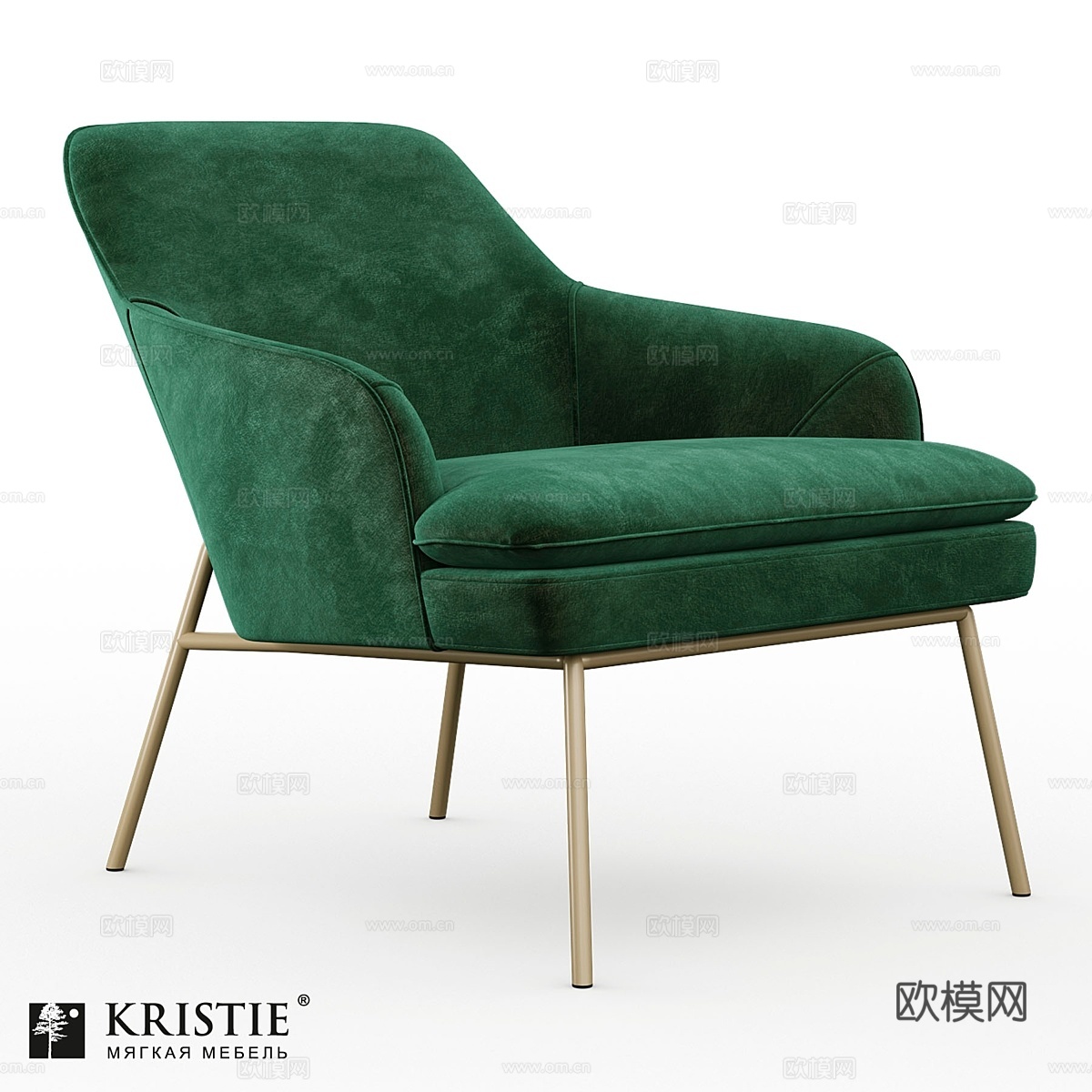 OM 靠背椅 KRISTIE 家具 Hudson-203d模型