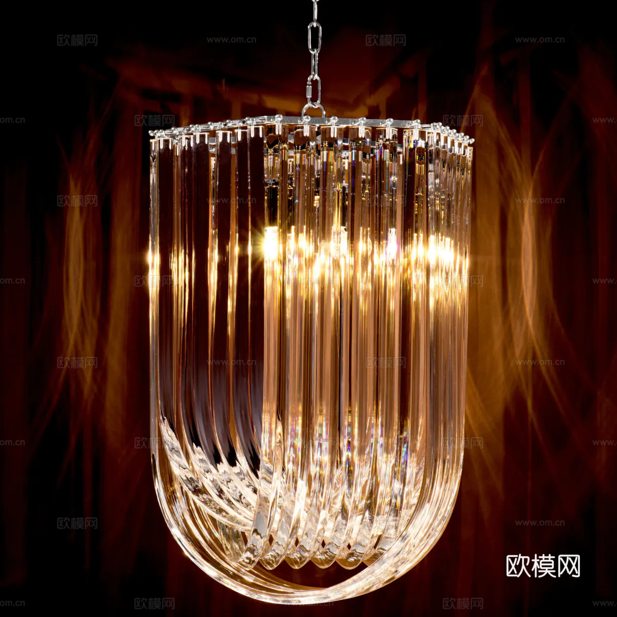 ELCHHOLTZ 轻奢吊灯3d模型下载（渲染图3）