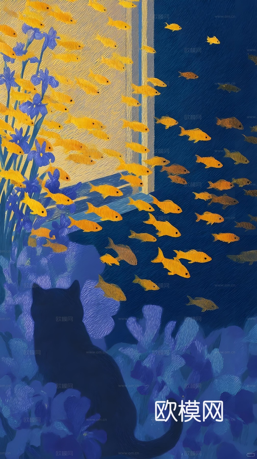 猫艺术挂画