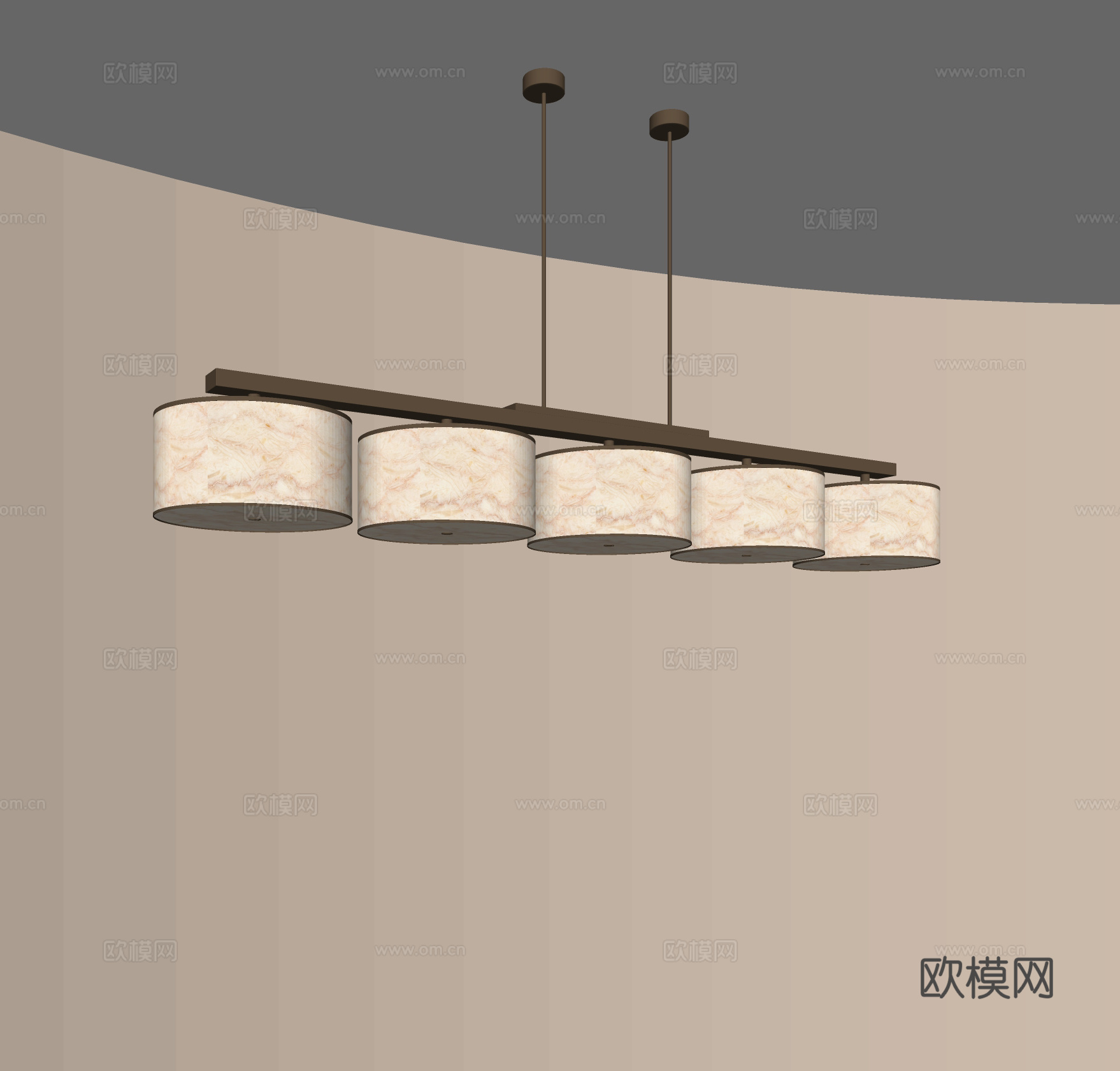 现代餐厅吊灯 大型吊灯 多头吊灯 吧台吊灯 台球厅吊灯 复古su模型
