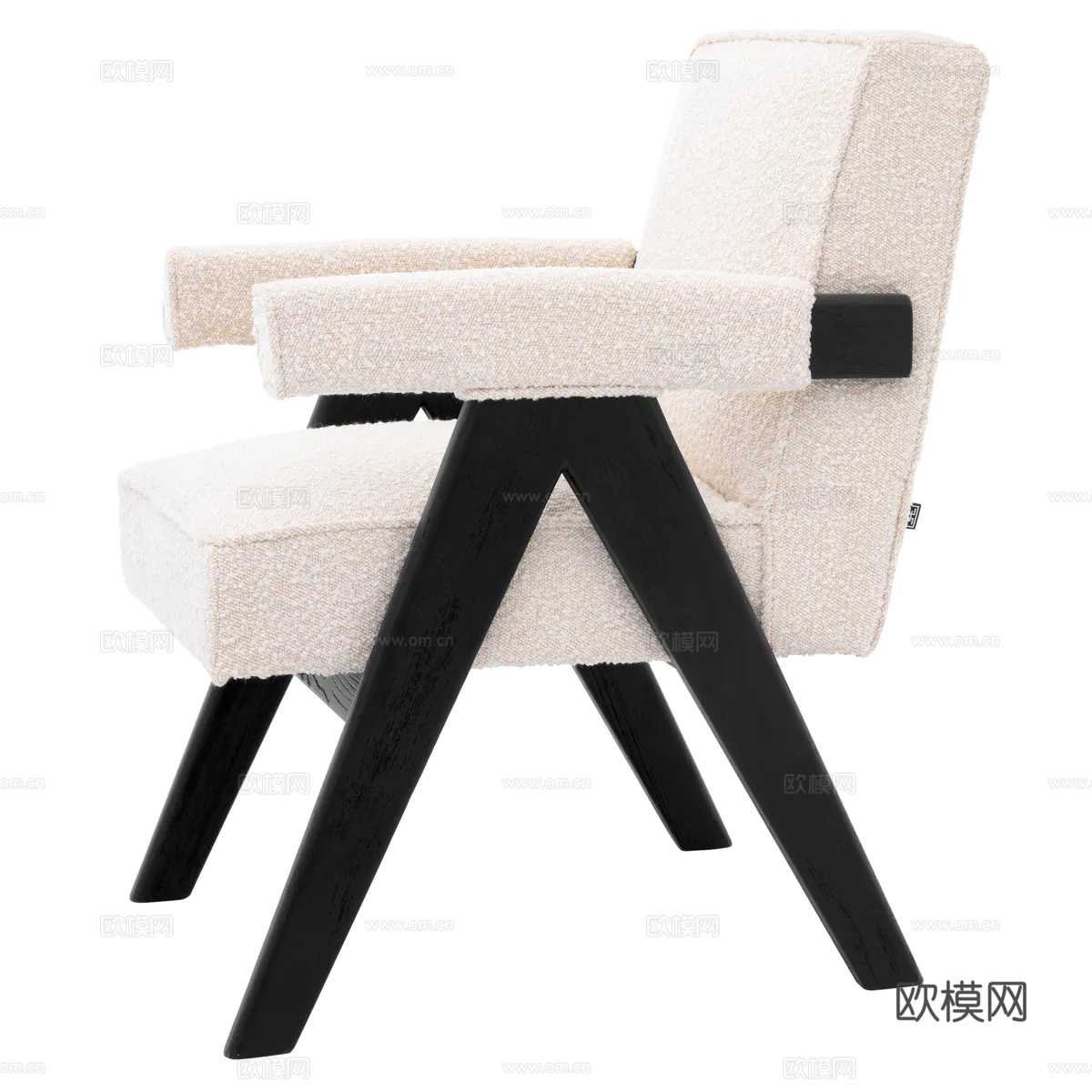 ELCHHOLTZ 意式扶手餐椅3d模型下载（渲染图3）