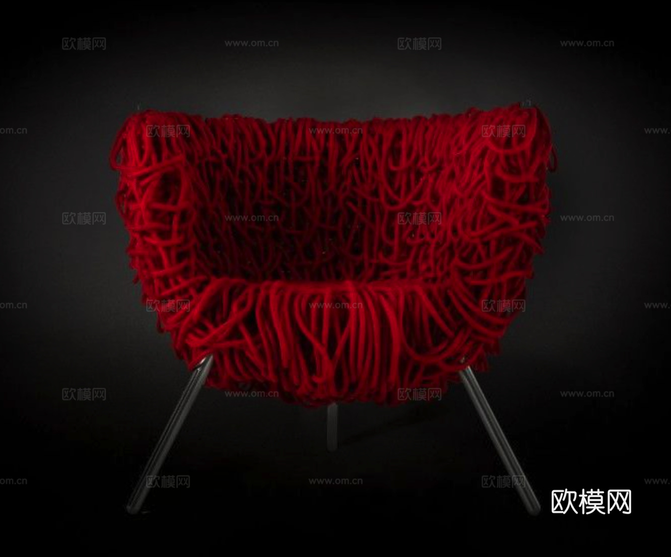 edra 意式休闲椅3d模型下载（渲染图2）