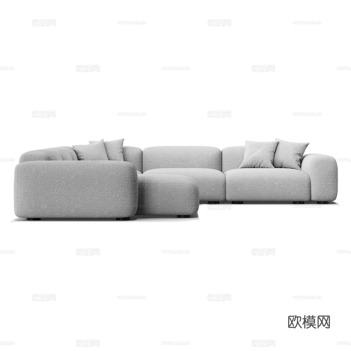 现代简约双人沙发 双人沙发 简约沙发 客厅沙发 转角沙发 休3d模型