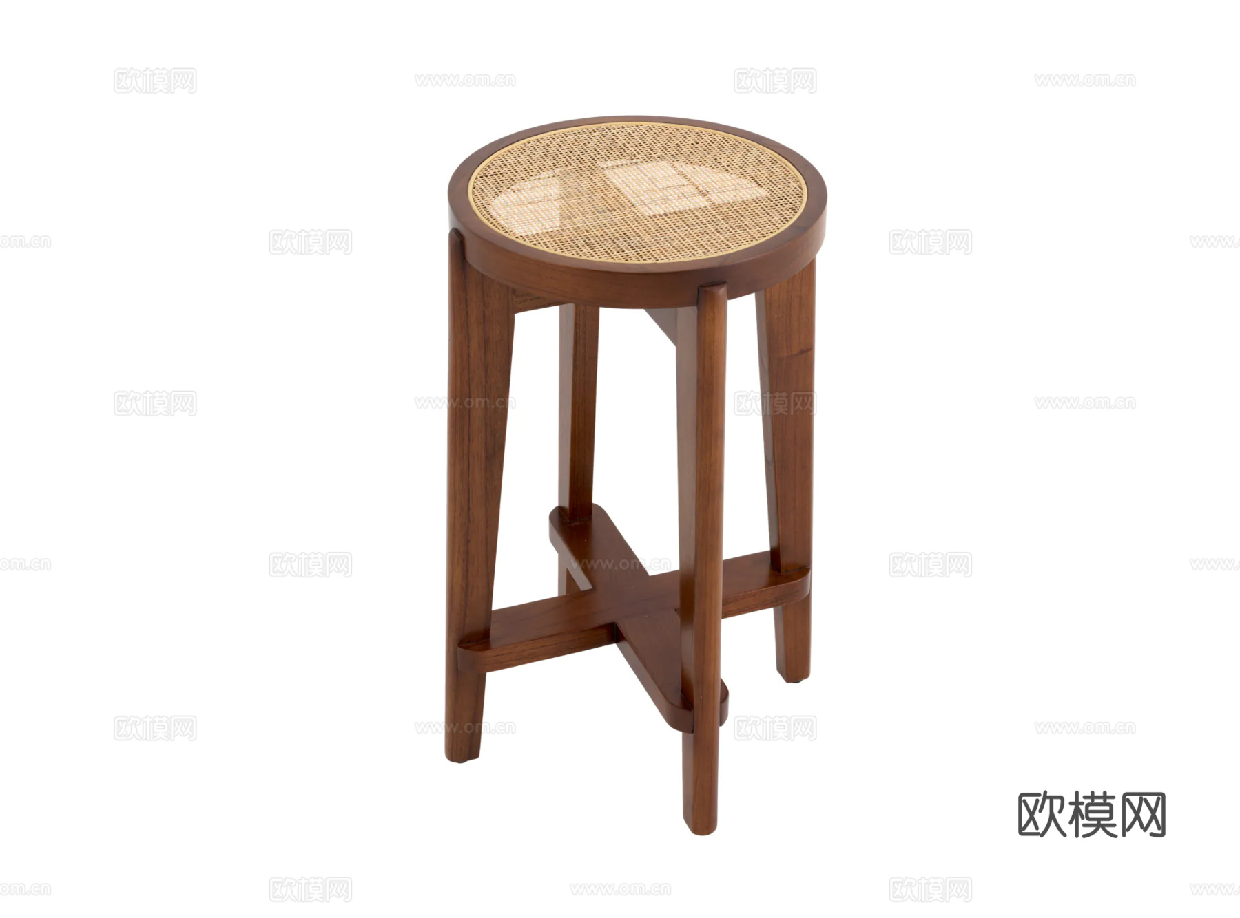 ELCHHOLTZ 中古风吧椅3d模型下载（渲染图1）