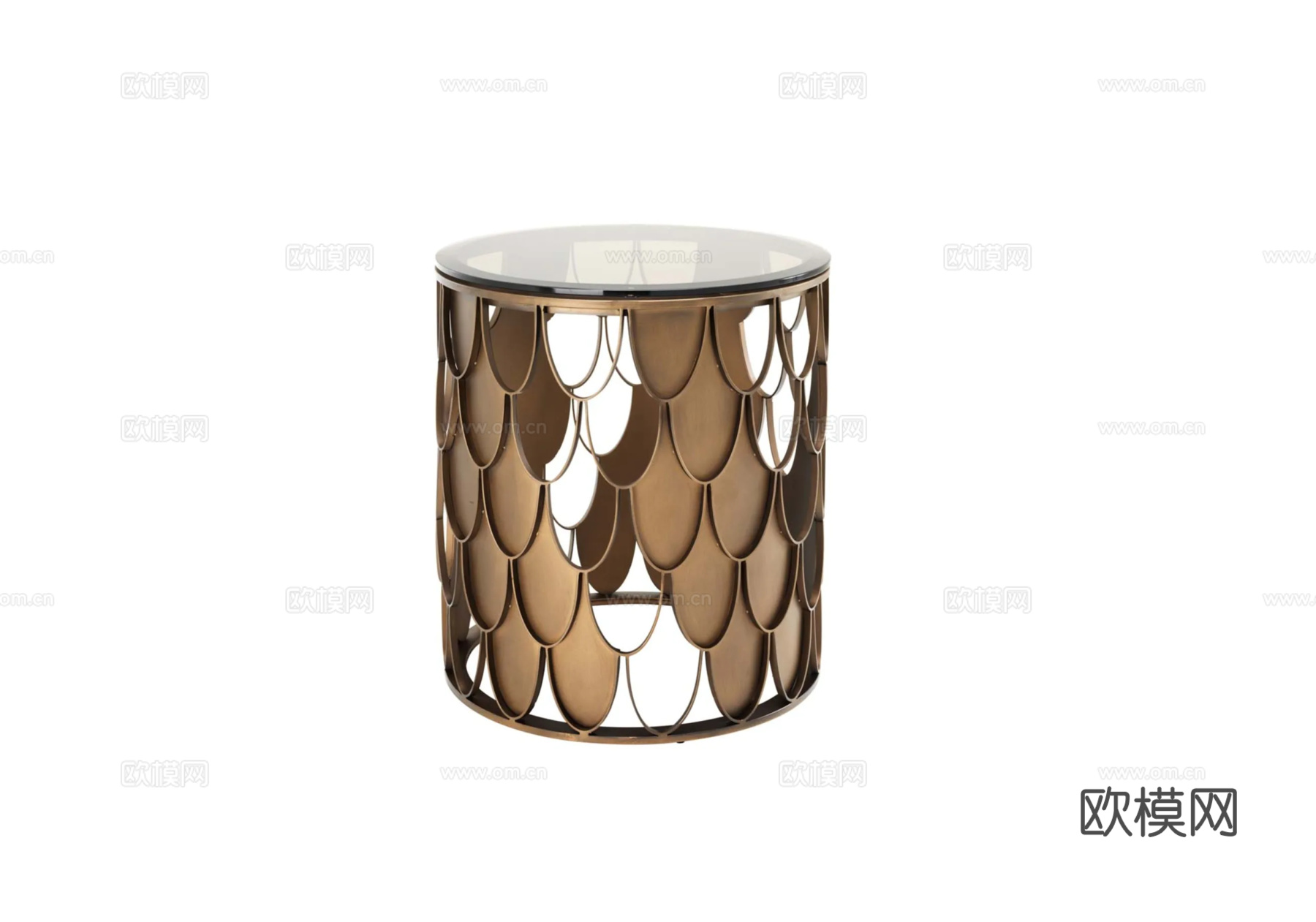 ELCHHOLTZ 轻奢角几3d模型下载（渲染图1）