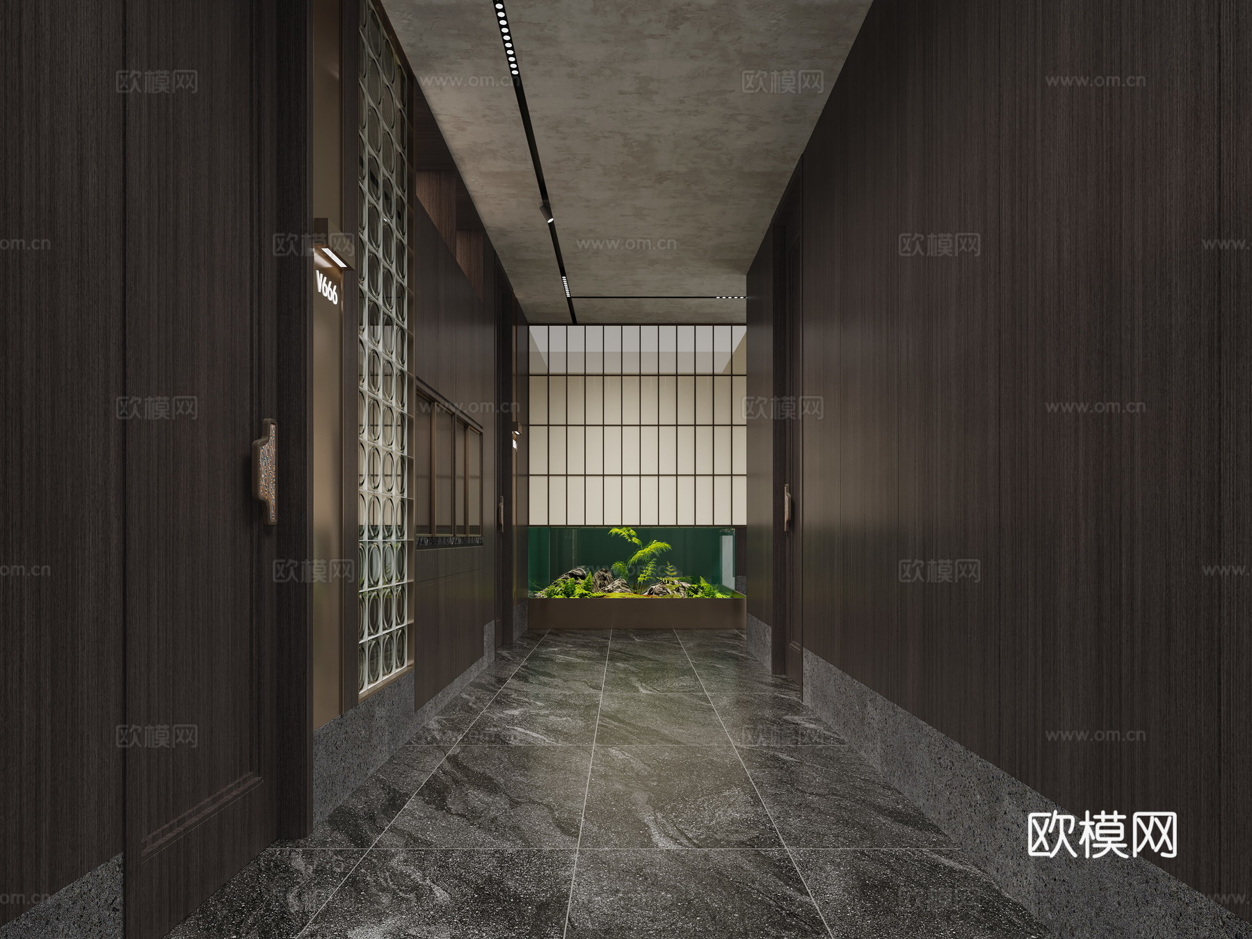 现代茶餐厅现代餐饮3d模型