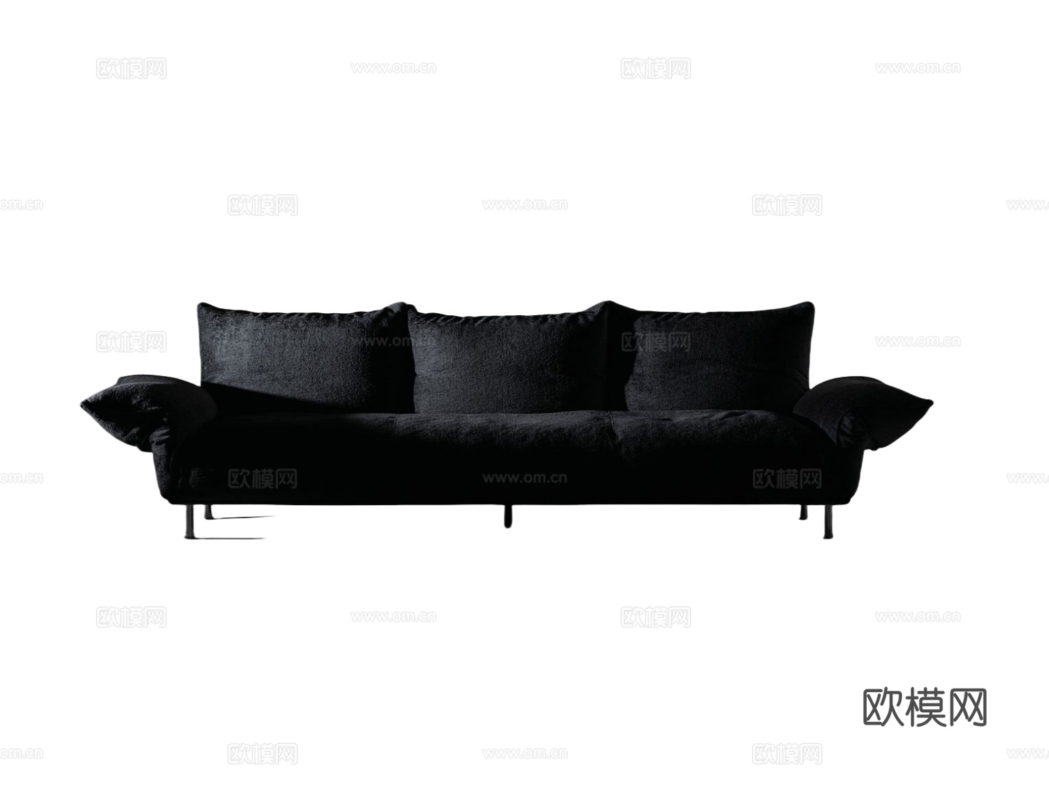 edra 三人沙发3d模型下载