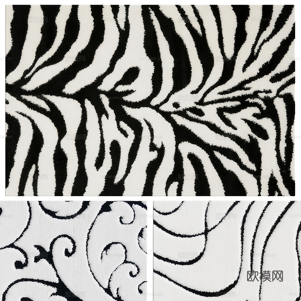 地毯套装ZEBRA by SAFAVIEH3d模型