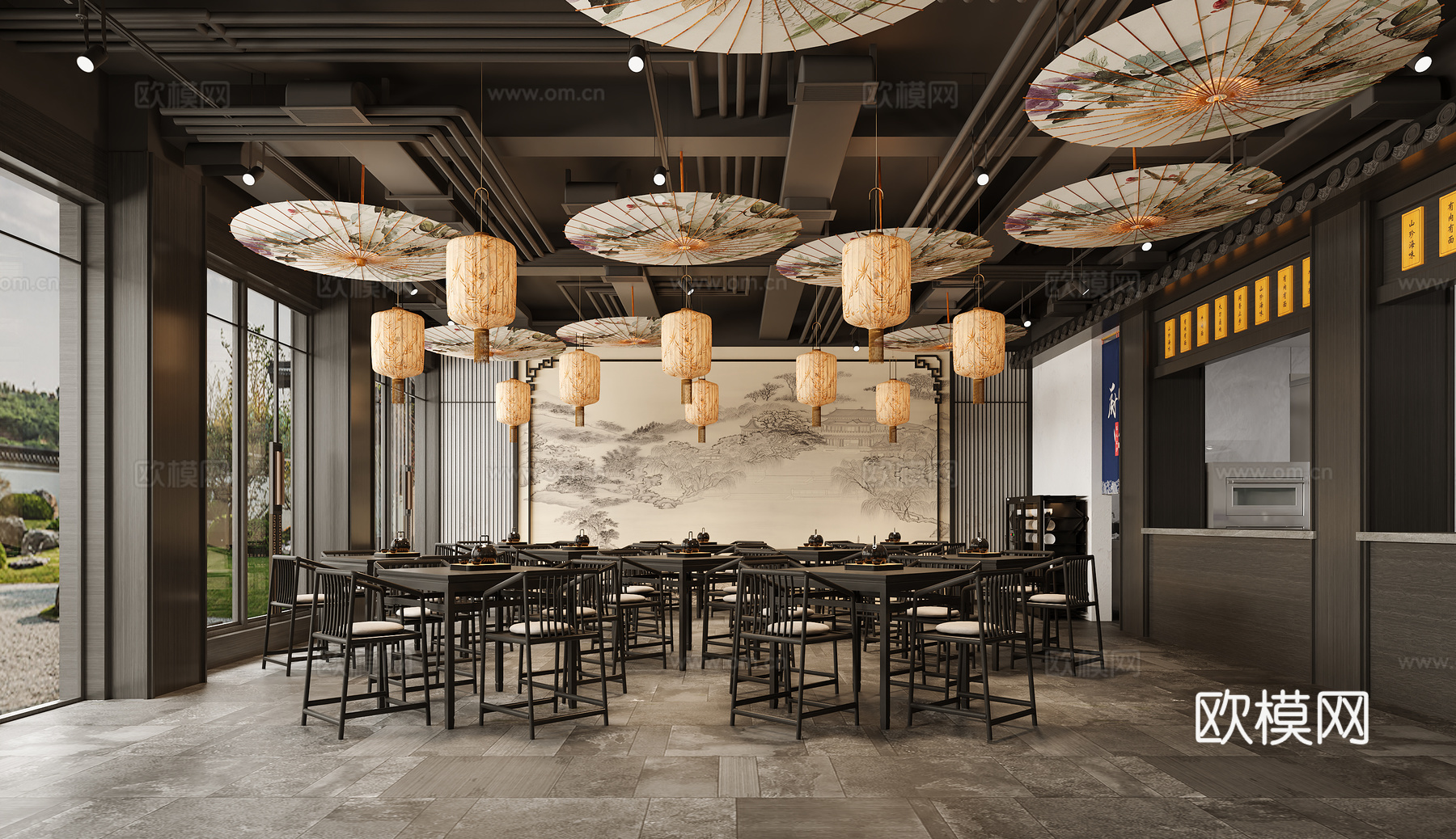 现代卧室免费3d模型下载（渲染图2）