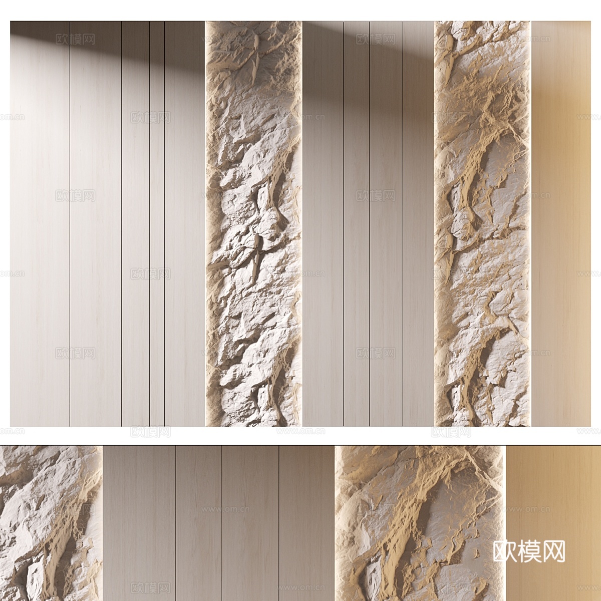 墙面装饰板 163d模型