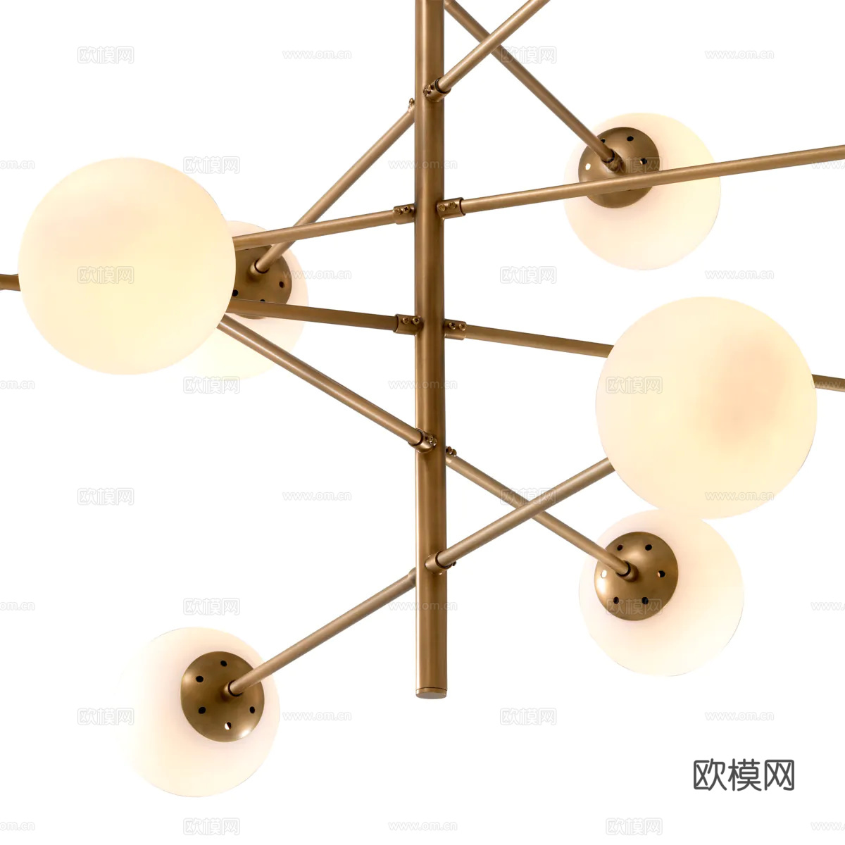 ELCHHOLTZ 轻奢吊灯3d模型下载（渲染图2）