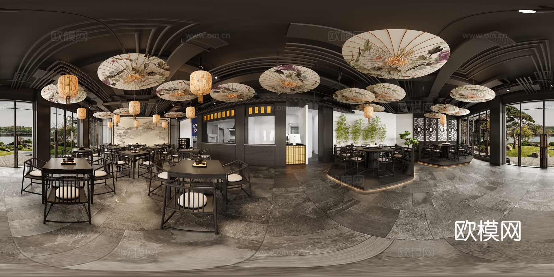 现代卧室免费3d模型下载（渲染图1）