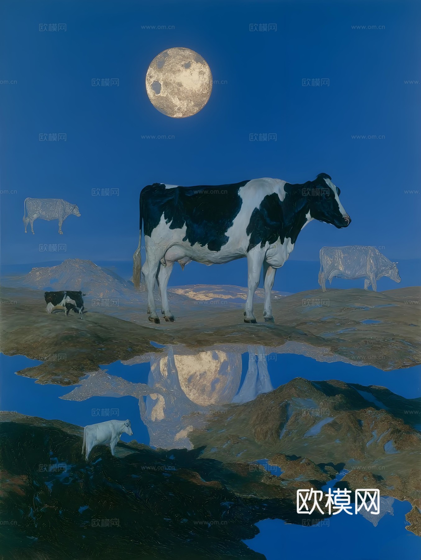 现代时尚艺术挂画画芯
