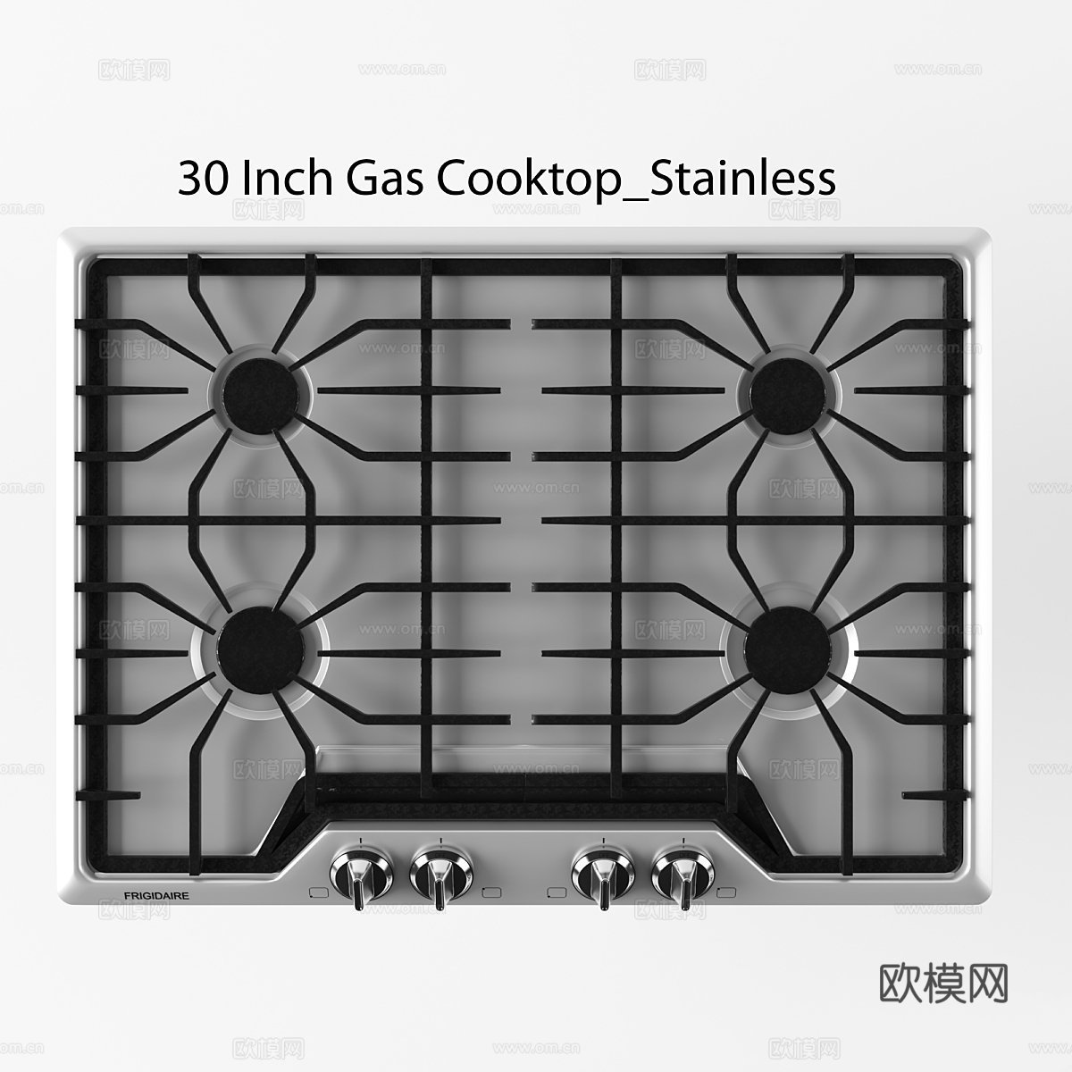 FRIGIDAIRE - 30英寸燃气灶台3d模型