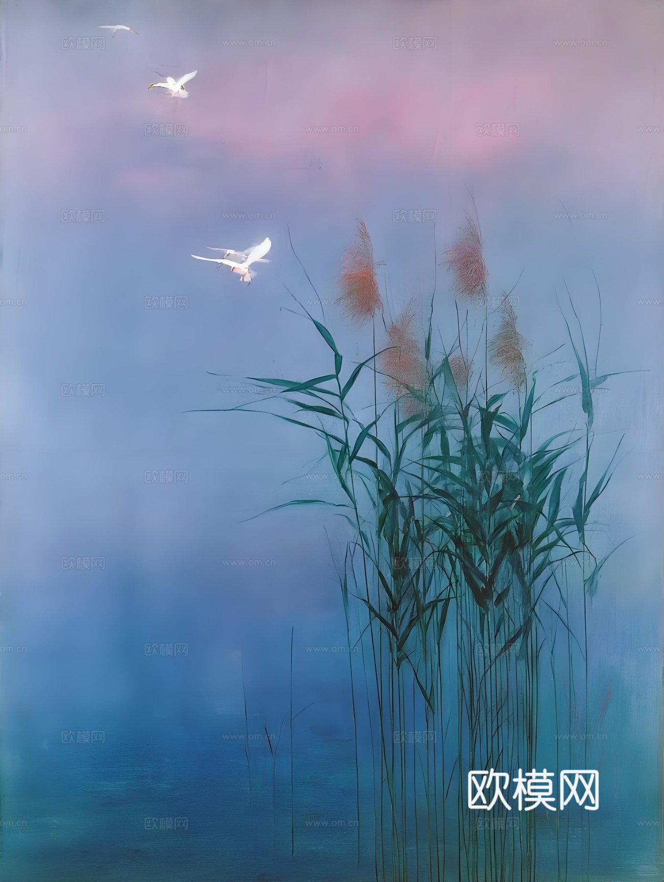 现代时尚艺术风景挂画画芯