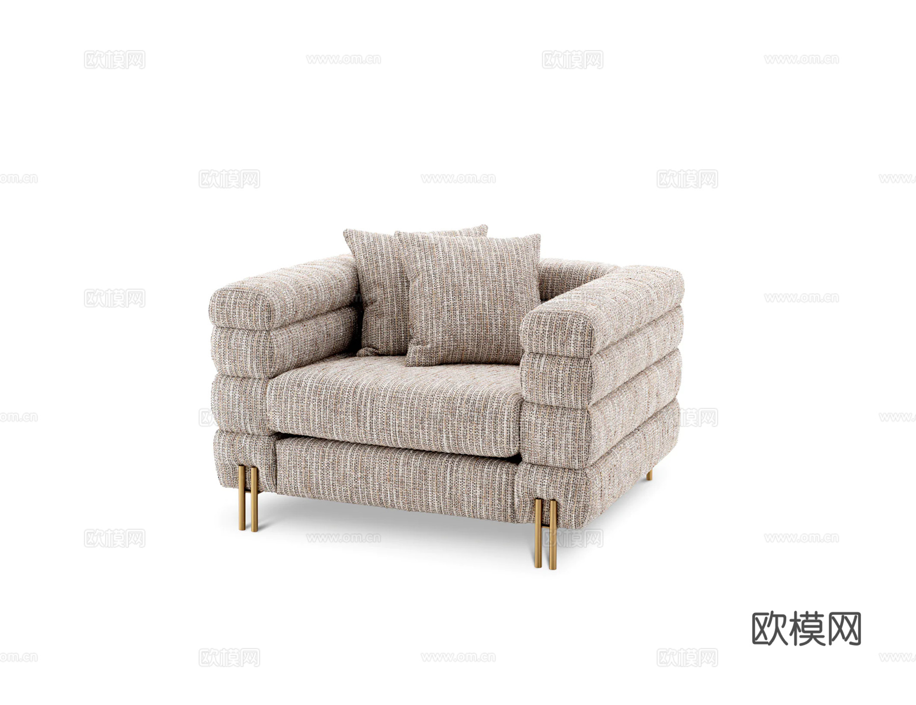 ELCHHOLTZ 单人沙发3d模型下载（渲染图1）