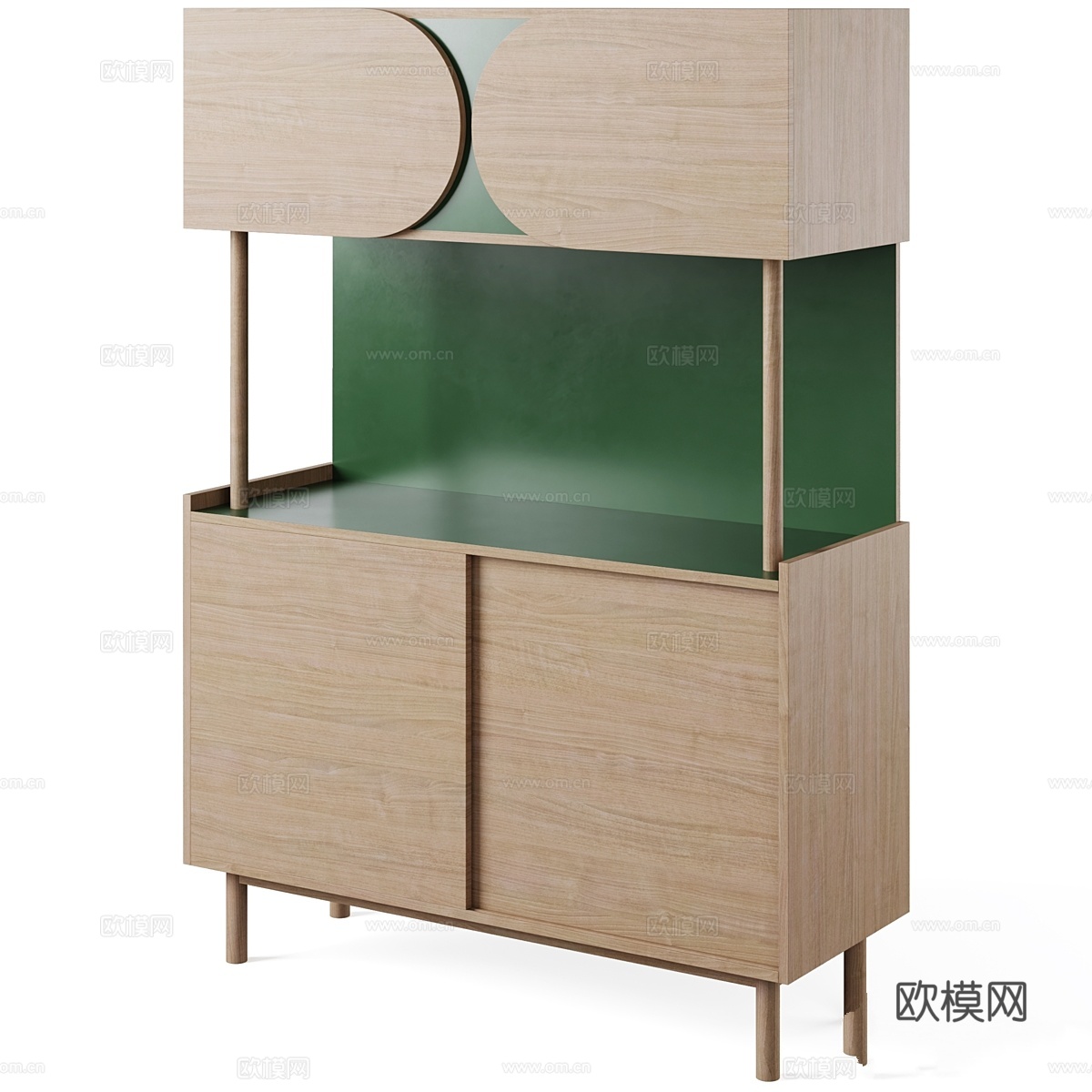 Quillan Formica 边柜 by LA REDOU3d模型