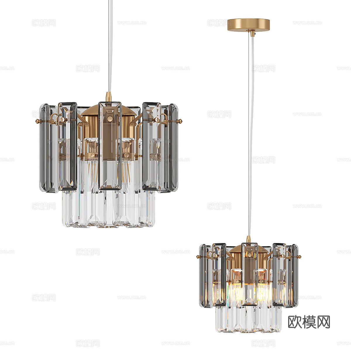 现代简约轻奢吊灯 吊灯 简约吊灯 餐厅吊灯 客厅吊灯3d模型