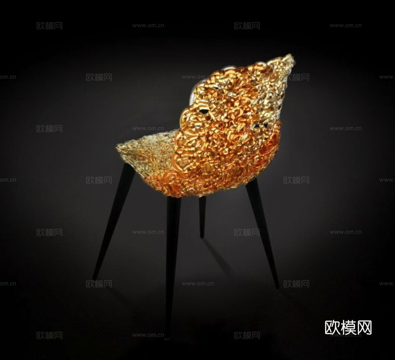 edra 意式餐椅3d模型下载（渲染图3）